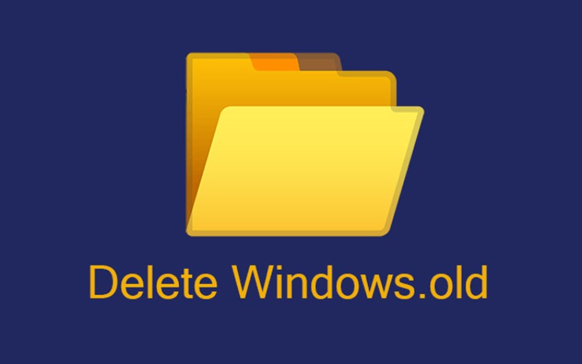 حذف پوشه windows old 