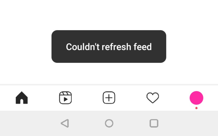   رفرش نشدن اینستاگرام Couldn’t refresh feed | رایانه کمک 