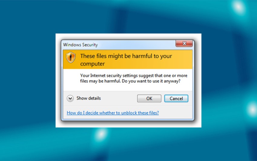  حل ارور These files might be harmful to your computer | رایانه کمک 
