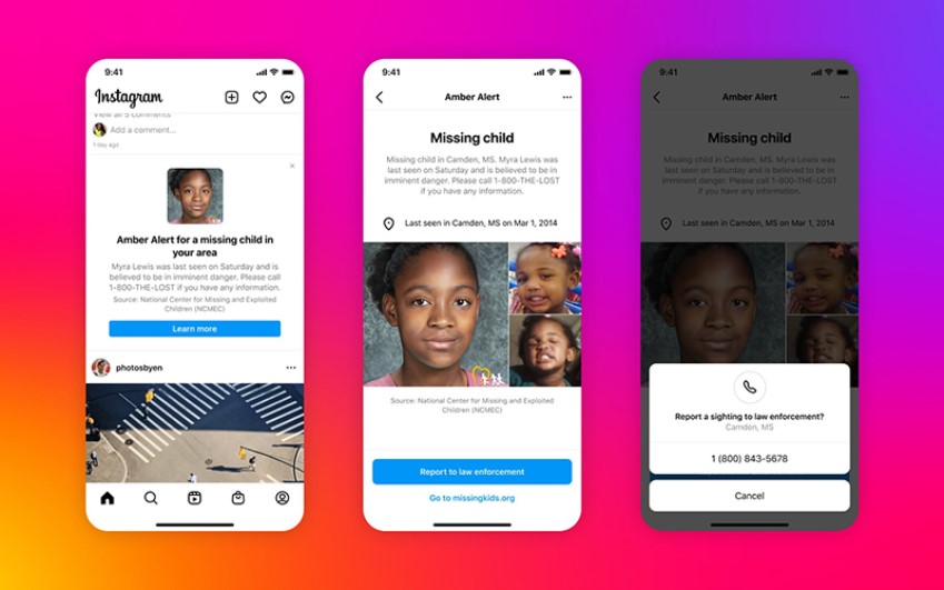 یافتن بچه‌های گم شده با قابلیت AMBER اینستاگرام | رایانه کمک 