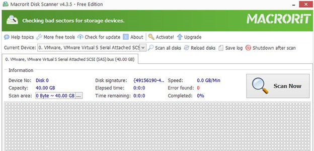 نرم افزار حل مشکلات هارد Macrorit Disk Scanner