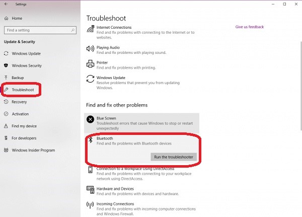 از Troubleshooter مشکل کار نکردن بلوتوث در ویندوز ۱۰ | رایانه کمک