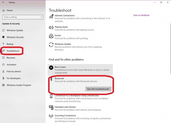 از  Troubleshooter  مشکل کار نکردن بلوتوث در ویندوز ۱۰ | رایانه کمک