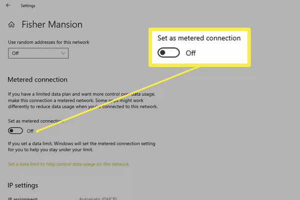 غیر فعال کردن Metered Connection  | دفتر خدمات کامپیوتری