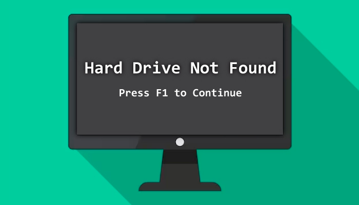 حل مشکل hard drive not found