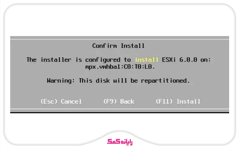 نصب نهایی ESXi | رایانه کمک