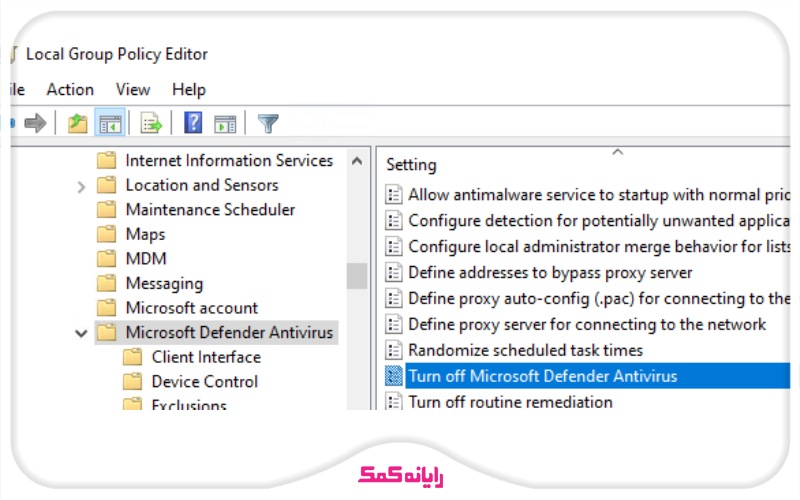 غیرفعال سازی نرم افزار آنتی ویروس شخص ثالث | رایانه کمک