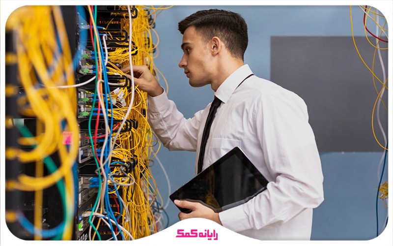 اعزام کارشناس پسیو شبکه به محل پروژه | خدمات کابل کشی رایانه کمک